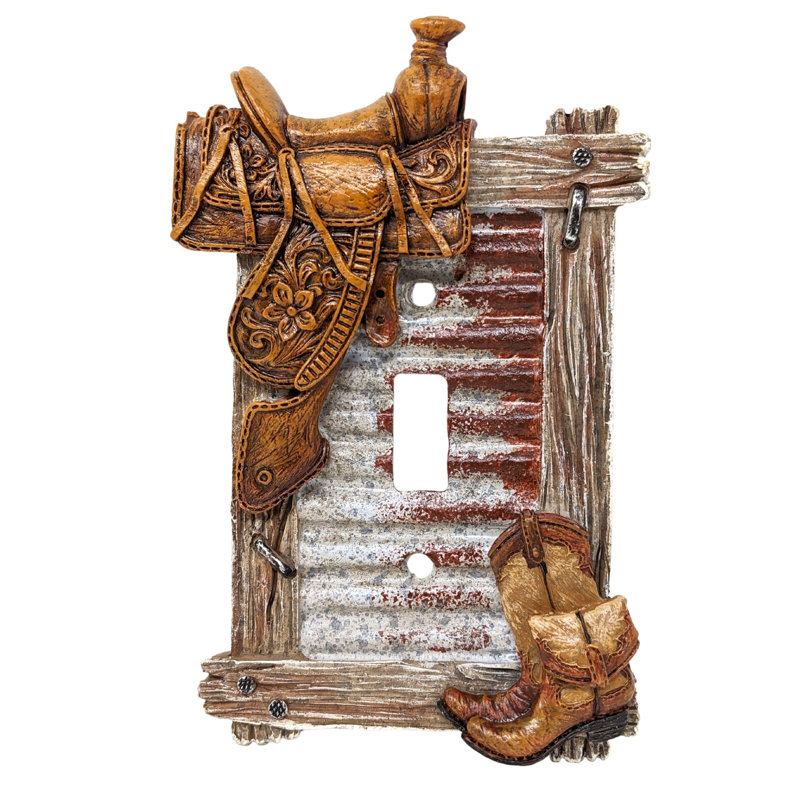 Couvre-selle et bottes en résine Western