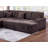 Modern Style 4Pc Convertible Sectional Set Usb Port Sofa Storage Reversible Sleeper Corduroy Fabric Primary Living Room