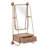 Rochart Birch Solid Wood Accent Shelf with Hooks