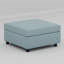 Salon modulaire avec canapé-lit et rangement, 6 compartiments modulaires en chenille bleu antique-121077421