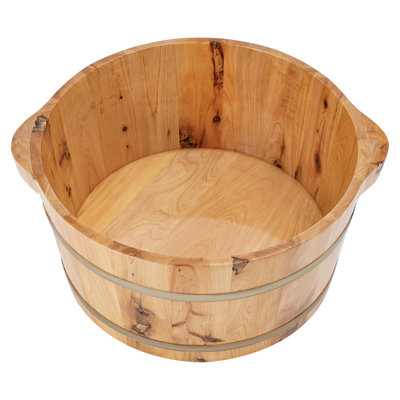 Wooden Foot Spa Tub Foot Soaker Bucket for Relaxation at Home, Sauna, and Spa
