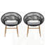 Ensemble de 2 chaises d'extérieur en osier-26088296