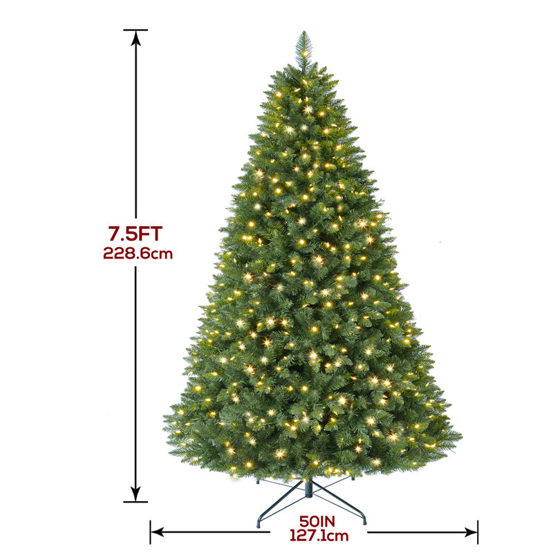 6FT  Prelit Artificial Christmas Tree, 6', Multicolored
