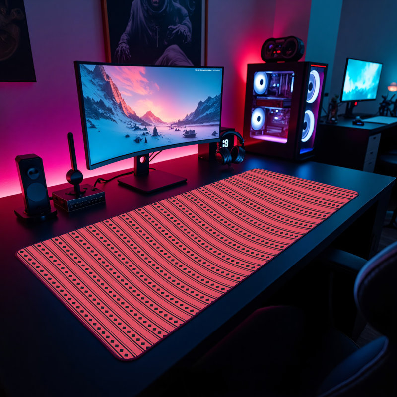 Polyester Desk Pad, 31.5x15.5