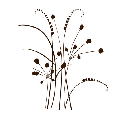 Adhésif décoratif herbes sauvages