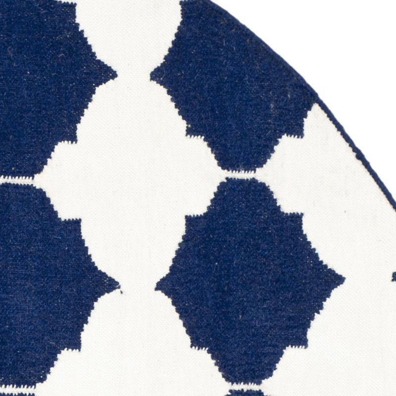 Chevron Hand Woven Area Rug, Round 213cm