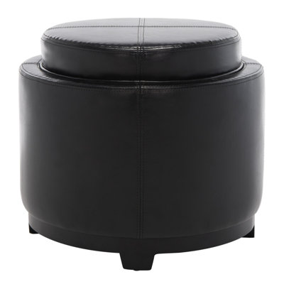 Maiden Faux Leather Ottoman