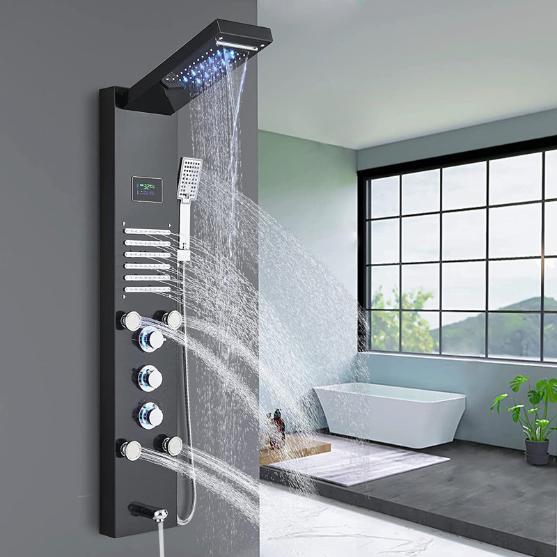 43.7'' Shower Panel with Fixed Shower Head