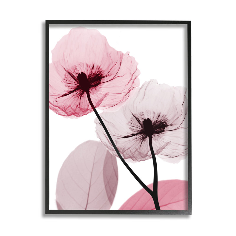 "Stupell Industries Pink Poppy Flowers", art mural sur toile par Albert Koetsier, H 30 po x l 24 po x P 1,5 po