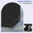 90 Gallon Black Resin Outdoor Storage Box with Six Casters, Lockable Lid & Double Wall Weatherproof Design
