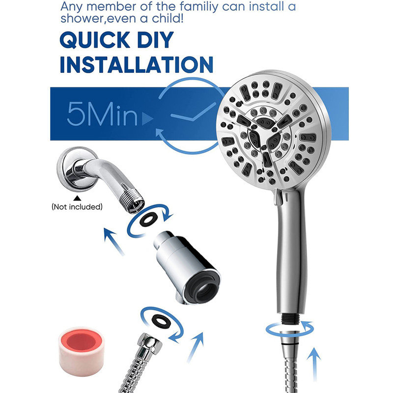 Handheld Shower Set 10Function Large Cover Range