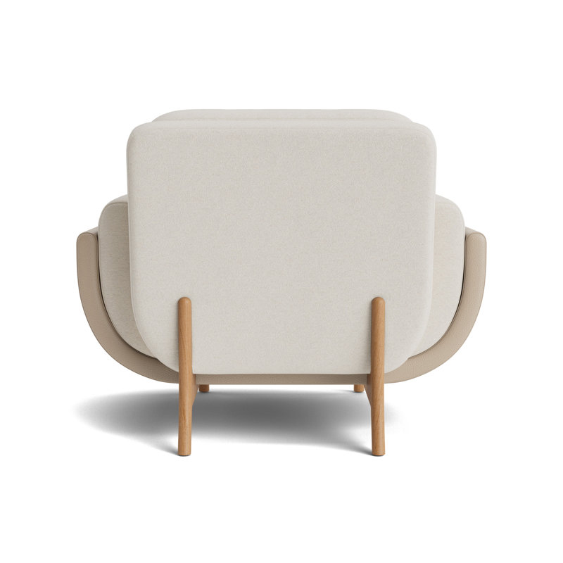 Regatta Chair, Boucle - Cream/Greenwich Leather - Taupe, Natural