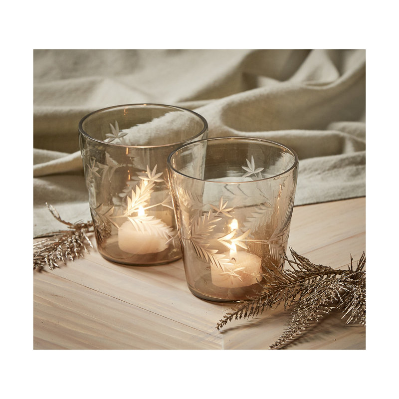4'' H Glass Tealight Holder