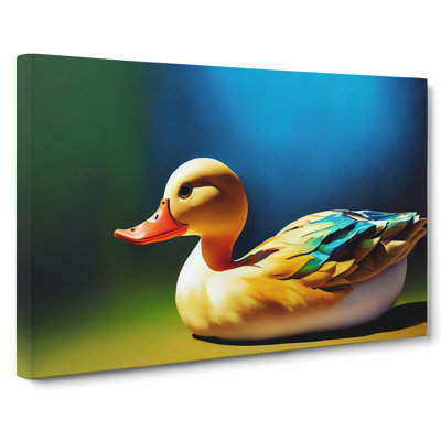 Enthralling Duck - Wrapped Canvas