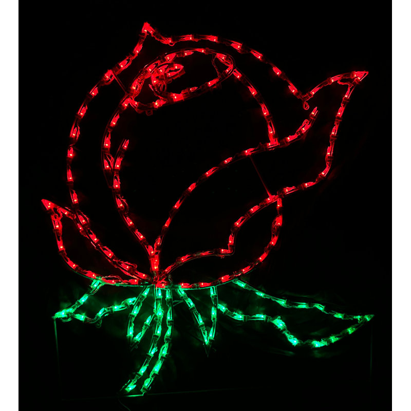 Rose Spring Holiday Lighted Display