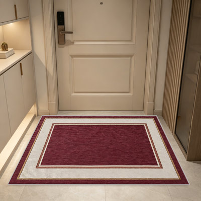Tapis bordeaux rouge or bourgogne pour le salon, doux et confortable, convient à toutes les saisons, facile à entretenir, tapis de sol intérieur lavable à la machine, ferme sous la table adaptée pour la chambre à coucher, la salle à manger, le bureau, le patio, le balcon, la décoration intérieure