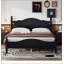 Cadre de lit plateforme en bois de style rétro avec sommier à lattes en bois durable et design classique pour un sommeil confortable-1051318313-1051318314
