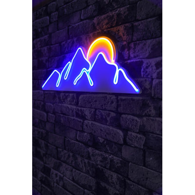 Ruban néon flexible à DEL, étanche IP67, 21 x 24,4 x 0,8 pouces | Conception en mousse de PVC bleue et jaune, adaptateur 12V DC (sortie: 12V 4A) | Parfait pour la décoration intérieure, les fêtes et les projets créatifs, 8 W à 10 W par mètre