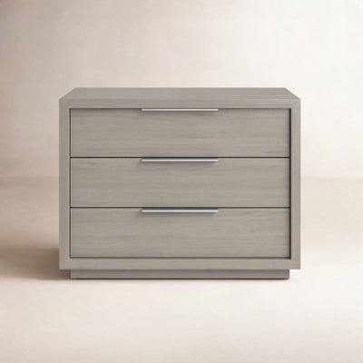 Eloise 3-Drawer Acacia Nightstand