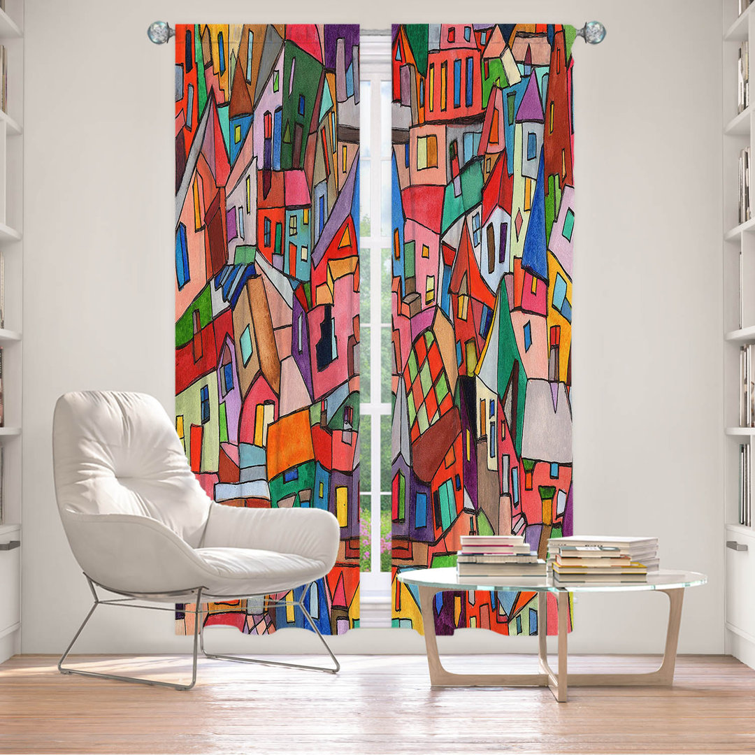 Polyester Room Darkening Filters Out Most Light Curtain Pair (Set of 2) East Urban Home Size per 