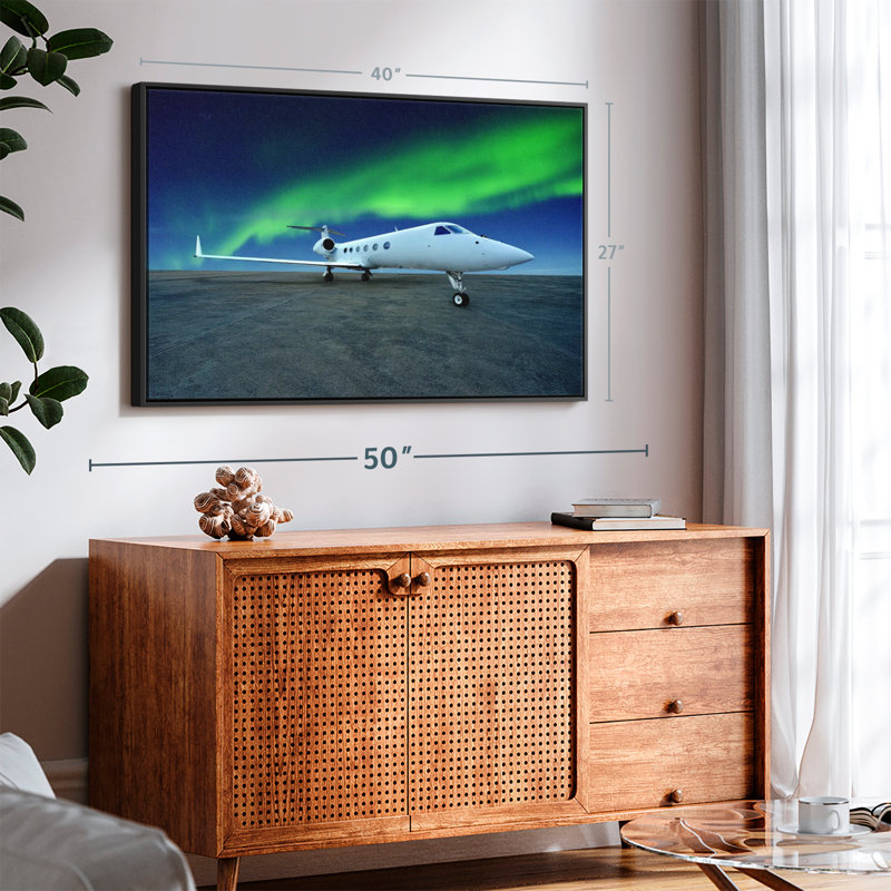 Transport «Northern Lights Avion Wall Art», H 27 po x l 40 po
