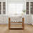 Wood Console Table with Marble Walnut