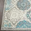 Tapis géométrique gris / bleu-92566404