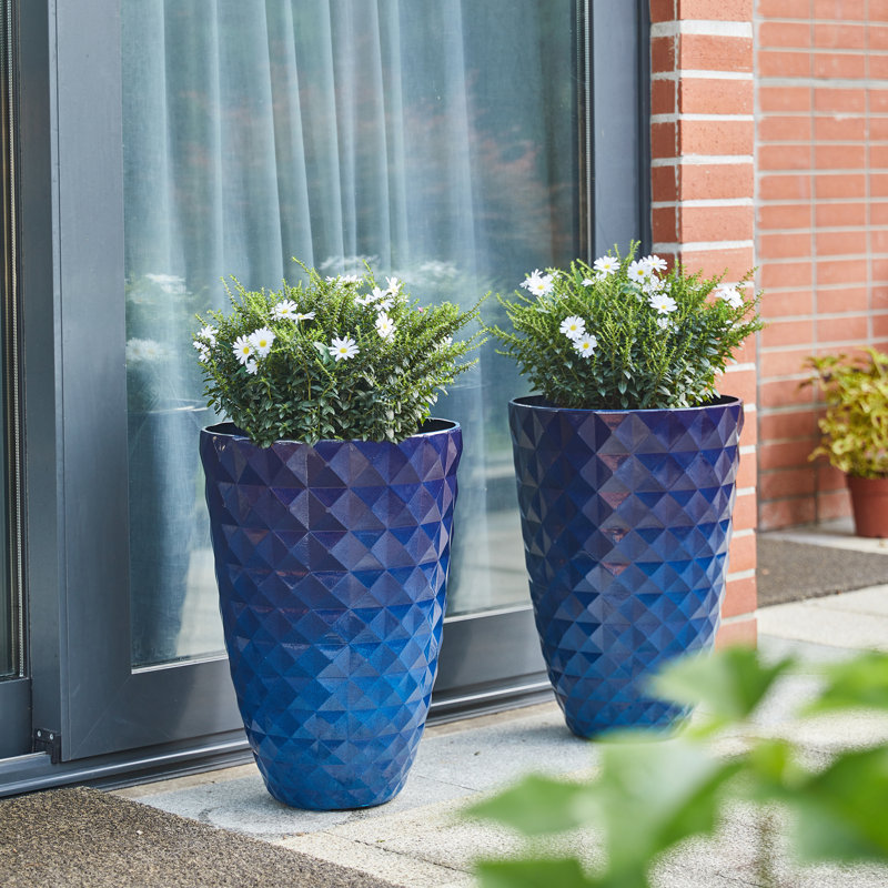 Dneisha Handmade Pot Planter, Cobalt Blue