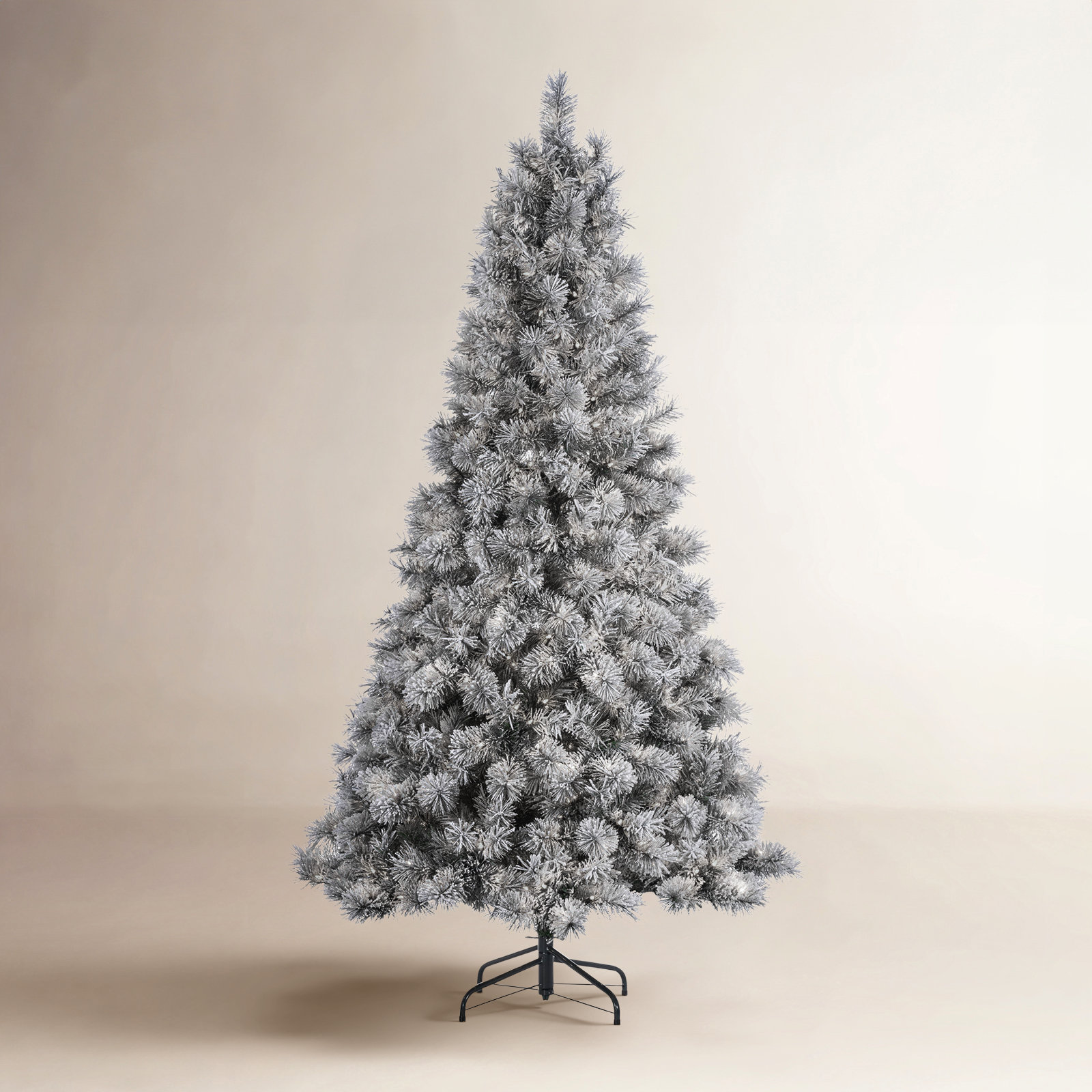 Lighted Artificial Pine Christmas Tree, 7.5'