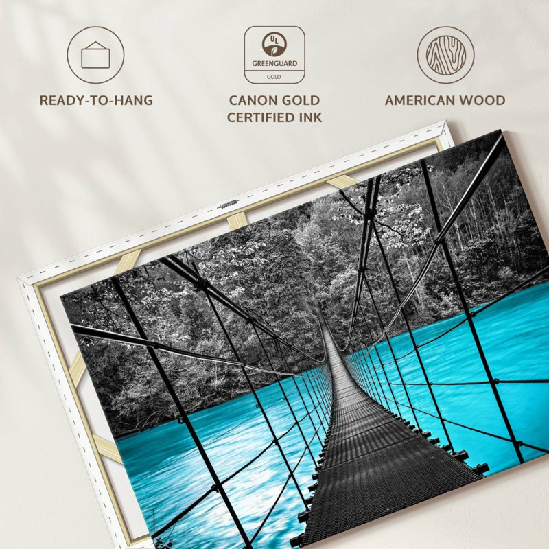 Suspension Bridge, reproduction sur toile, L 30 po x H 45 po