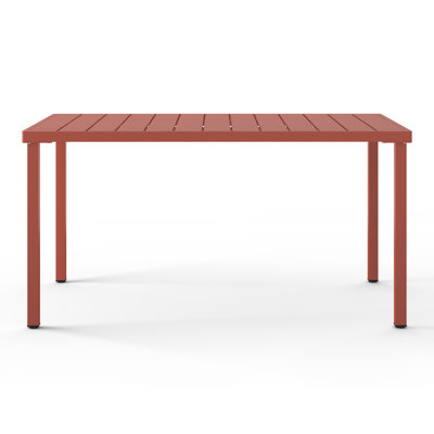 59"×35.4" Outdoor Metal Rectangular Dining Table