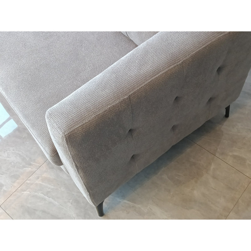 2 Seater Cotton Blend Loveseat, 3