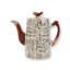 1930S Silver Shield Faux Bois Coffee Pot