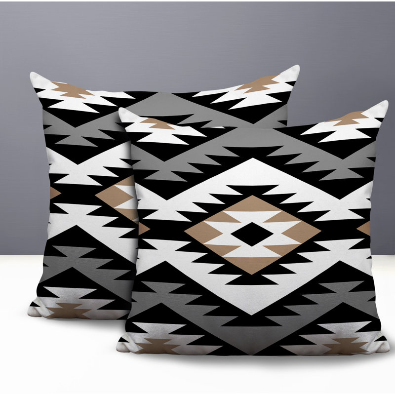 Coussin intérieur / extérieur Seka, Gris, 18x18