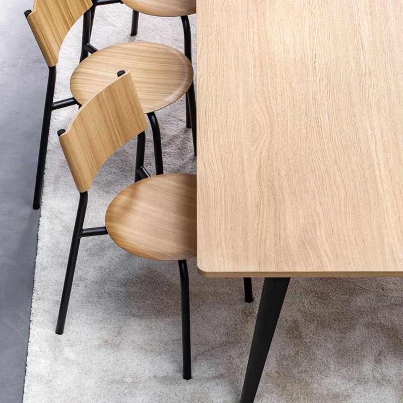 SSD Dining Side Chair, Graphite Black