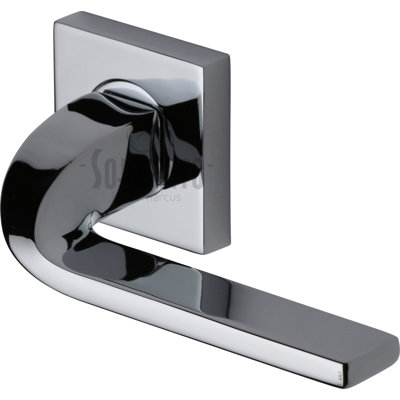 Heritage Brass Sorrento Door Handle Lever Latch on Round Rose Stanford Design