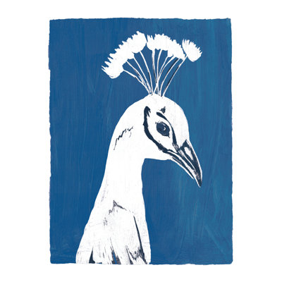 Peacock Portrait - Painting Print