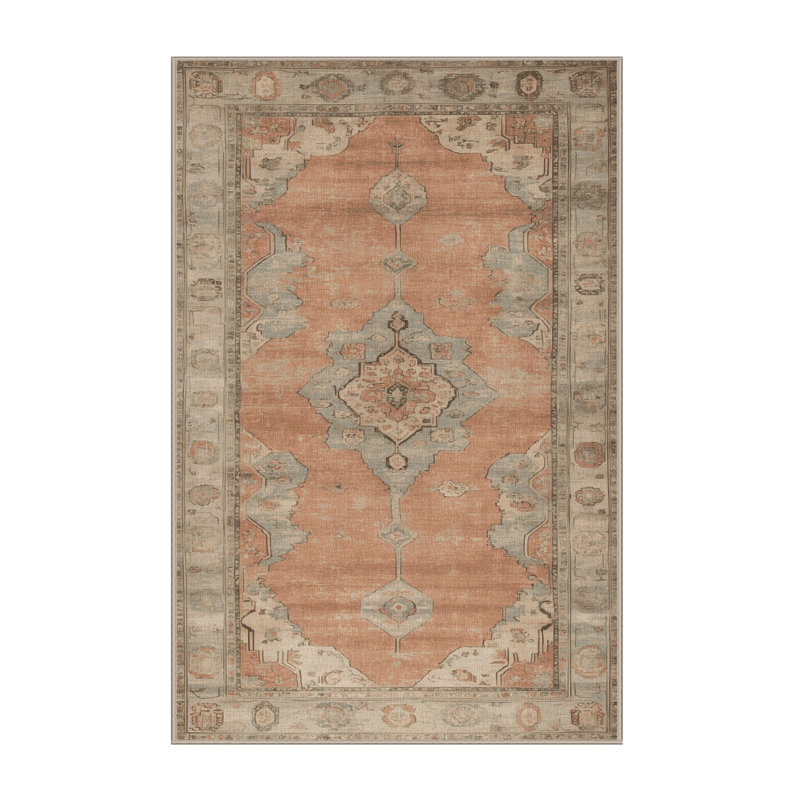 Machine Washable Overdyed Brown Area Rug, Runner 2' x 5'