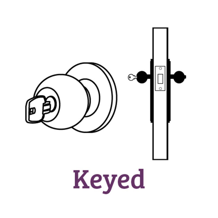 Greenwich Andover Keyed Door Knob