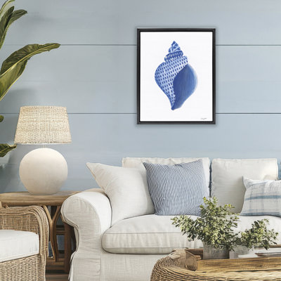 Cadre flottant Chinoiserie Conch Shell, design par Courtney Prahl