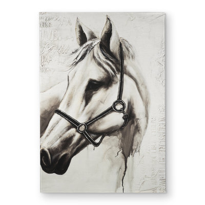 Flicka the White Horse Door Mat - Bedroom Animals Decor