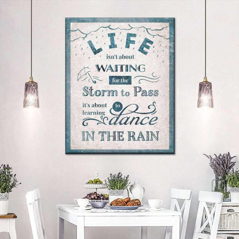 Apprendre à danser sous la pluie, H 45 po x l 36 po x P 1,25 po