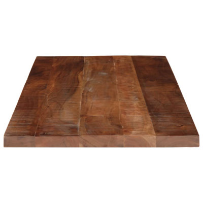 Table Top 50x2.5 Cm Square Solid Wood Reclaimed