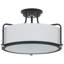 Plafonnier semi-encastré 3 lumières 17,5 po Dabira-670820140