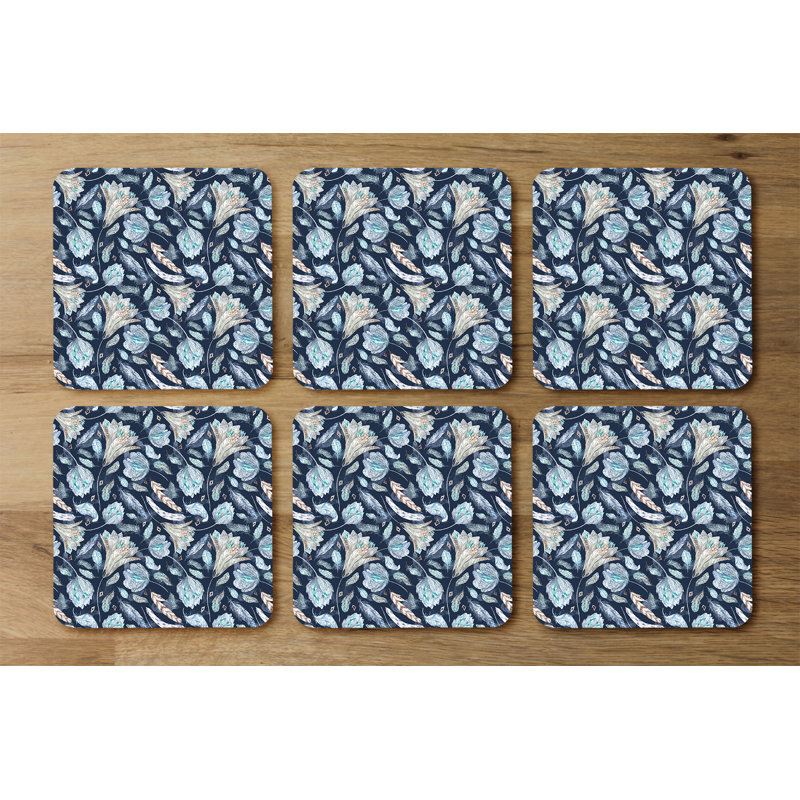 Square 6 Piece Coaster Set