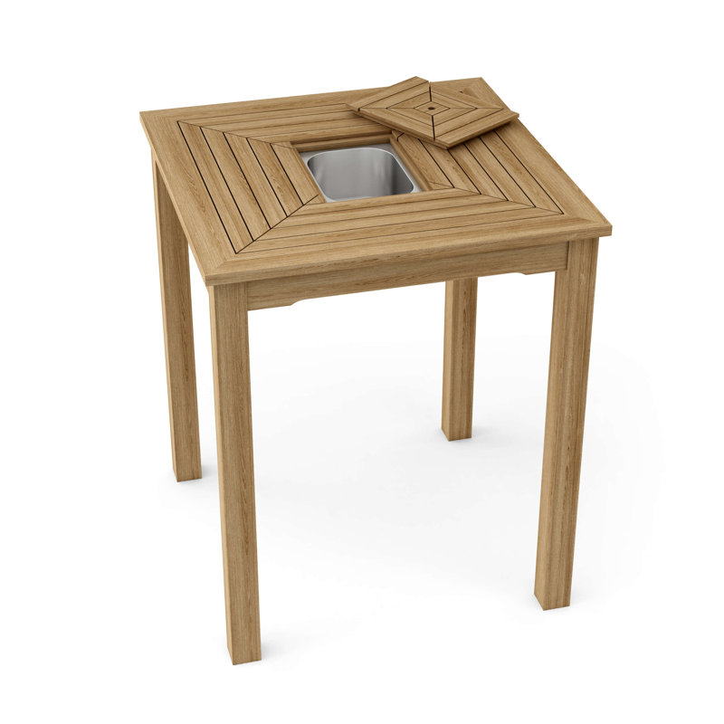 Chatsworth Outdoor Square Teak Bar Table