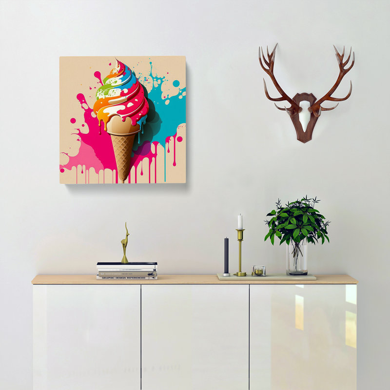 Ice Cream Pop - Wrapped Canvas