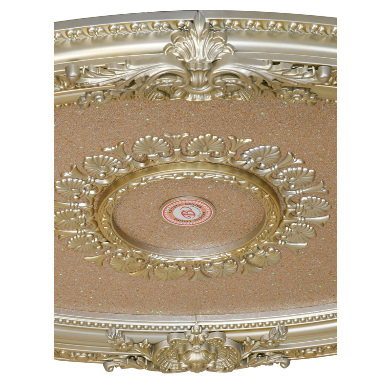Rose Gold Oval Chandelier Ceiling Medallion