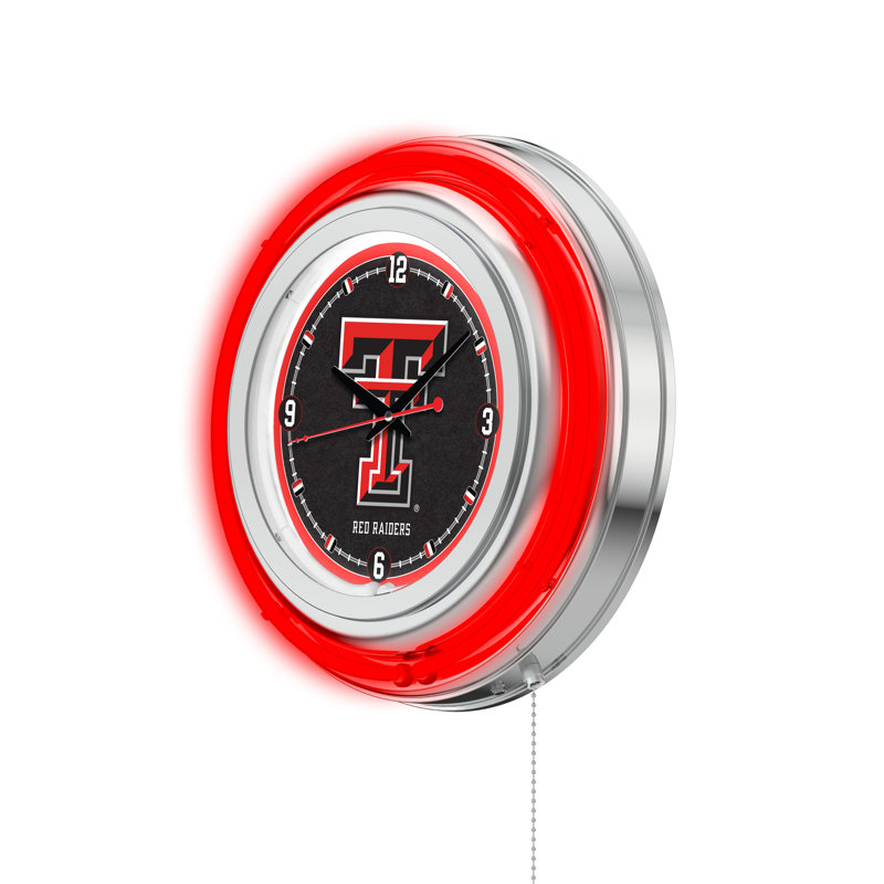Horloge murale 15 po NCAA, Texas Tech