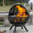 Culberhouse 35" H x 31" W Wood Burning Fire Pit with Grill & Mesh Screen